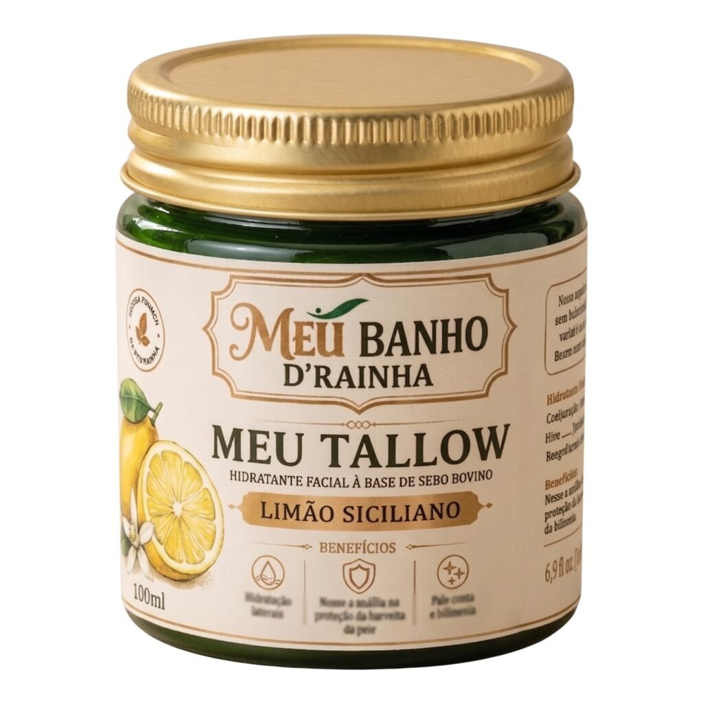 Hidratante de Sebo Bovino Limão Siciliano 100ml